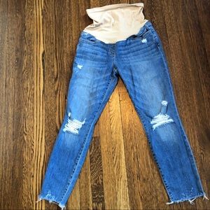 Joe’s Jeans distressed maternity denim